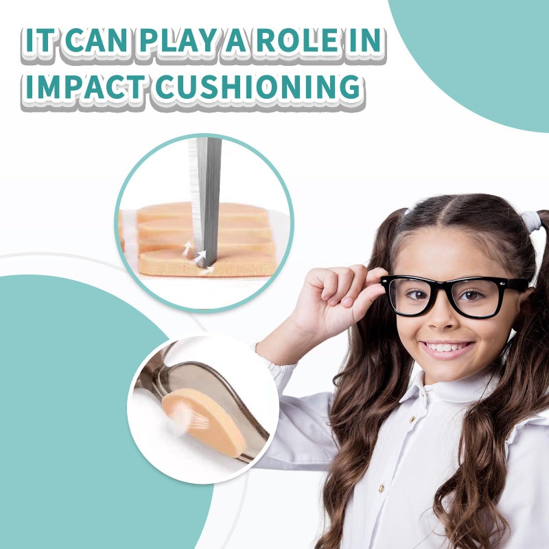 HYSENE Eyeglass Nose Pads, 24 Pairs Nose Cushions for Eyeglasses, Eye Glasses Nose Pads Non Slip, Elastic Soft Nose Pads for Eyeglasses,Stick On Nose Pads for Glasses (Skin Color, Black) - Image 3